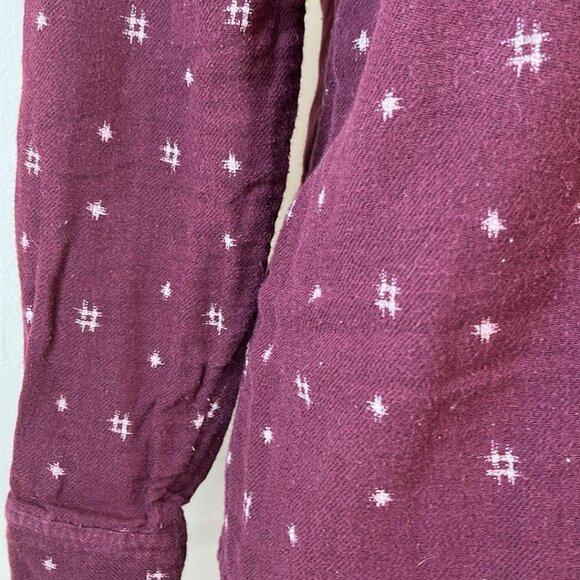 Madewell Burgundy Flannel XXS Top Warm Cozy Casual Hipster Stylish Rodeo Lagenlo - Picture 10 of 13